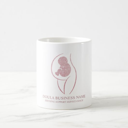 Rose Gold Doula Geburt Kaffeetasse (Mittel)