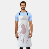 Rose Gold Doula & Postpartum Birth Coach Schürze (Getragen)