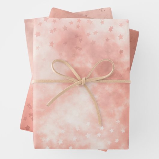Rose Gold Dreamy Cloud Geschenkpapier Set (Beispiel)