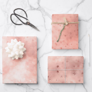 Rose Gold Dreamy Cloud Geschenkpapier Set