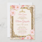 Rose Gold Dress Charra Mis Ruhige Einladung (Vorderseite)