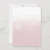 Rose Gold Dress Dusty Rose Brautparty Einladung (Rückseite)