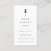 Rose Gold Dress Form | Seamstress Schneider Design Visitenkarte (Rückseite)