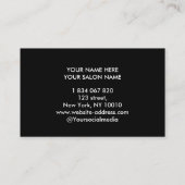 Rose Gold Drilling Glitzer Braids Visitenkarte (Rückseite)