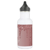 Rose Gold Drilling Glitzer Monogram Edelstahlflasche (Rechts)