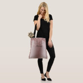 Rose Gold Drilling Glitzer Tasche (Am Model)