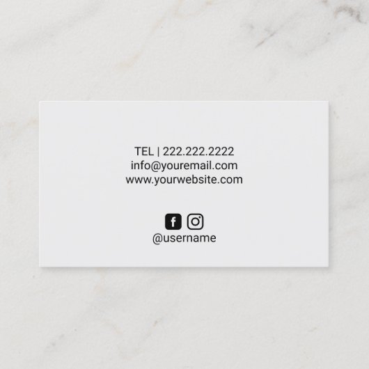 Rose Gold Drilling Lashes Makeup Artist Salon Visitenkarte (Rückseite)