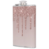 Rose Gold Dripping Glasseim Flachmann (Links)