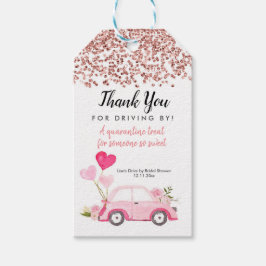 Rose Gold Drive by Brautparty Danke Tag Geschenkanhänger