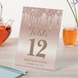 Rose Gold Driving Glitzer Metallic Shine Sockelschild