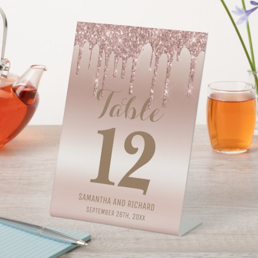 Rose Gold Driving Glitzer Metallic Shine Sockelschild (In Situ)