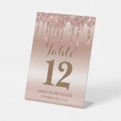 Rose Gold Driving Glitzer Metallic Shine Sockelschild (Vorderseite)