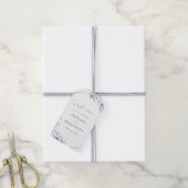 Rose Gold Dusty Blue Greenery Geometric Wedding Geschenkanhänger (Mit Garn)