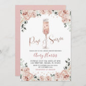 Rose Gold Dusty Rose Soiree Brautparty Einladung (Vorne/Hinten)