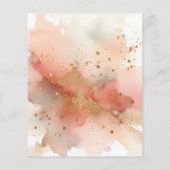 Rose Gold Earthtone Watercolor Flyer (Hinten)