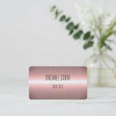 Rose Gold Edelstahl Visitenkarte (Stehend Vorderseite)