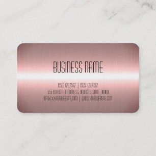 Rose Gold Edelstahl Visitenkarte
