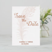 Rose Gold einfach und elegant Folieneinladung (Stehend vorne)