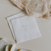 Rose Gold Einfache Minimalistische Hochzeit Napkin Serviette