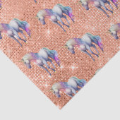 Rose Gold Einhorn Sparkle Seidenpapier (Detail)