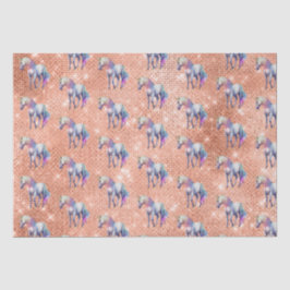 Rose Gold Einhorn Sparkle Seidenpapier