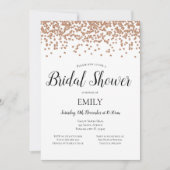 Rose Gold Einladung (Vorderseite)