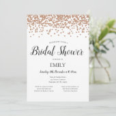 Rose Gold Einladung (Stehend Vorderseite)