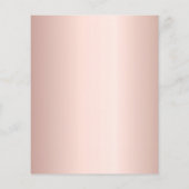 Rose Gold Einladung (Rückseite)