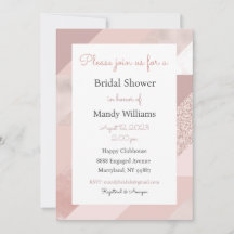 Rose Gold Einladung, Baby, Hochzeit, Geburtstagsfe
