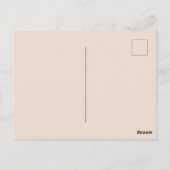 Rose Gold Einladung Geburtstag Postkarte (Rückseite)