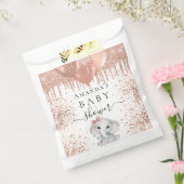 Rose Gold Elefantenballons Baby Dusche Geschenktütchen (Versiegelt)