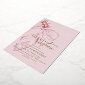  Rose Gold Elegant Sweet Sixteen Birthday Party Folieneinladung (Gedreht)