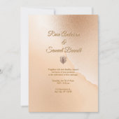 Rose Gold Elegant Wedding Invitation Einladung (Vorderseite)