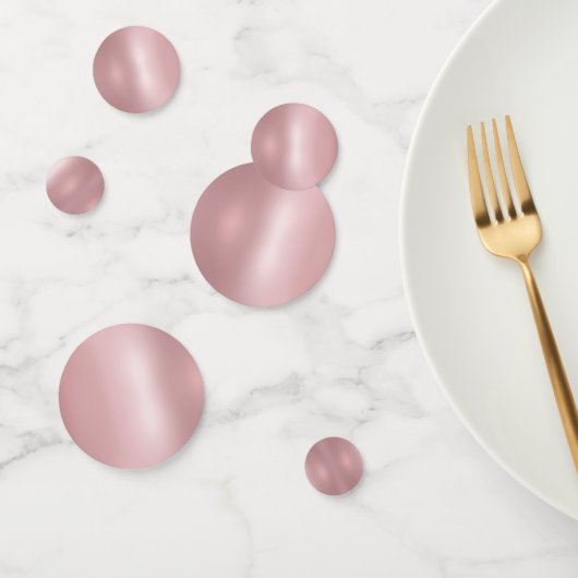 Rose Gold Elegante Blank Template Custom Modern Konfetti (Gruppe)