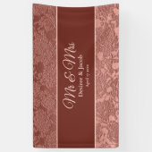 Rose Gold Elegante Foto Booth Hochzeit Banner (Vertikal)