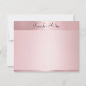 Rose Gold Elegante Handschrift Name Vorlage (Vorderseite)