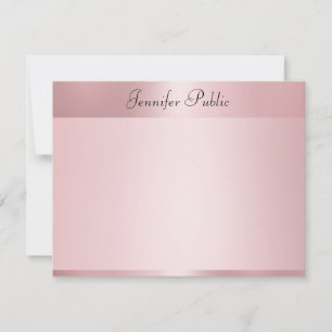 Rose Gold Elegante Handschrift Name Vorlage
