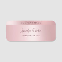 Rose Gold Elegante Handschrift Vorlage Moderne