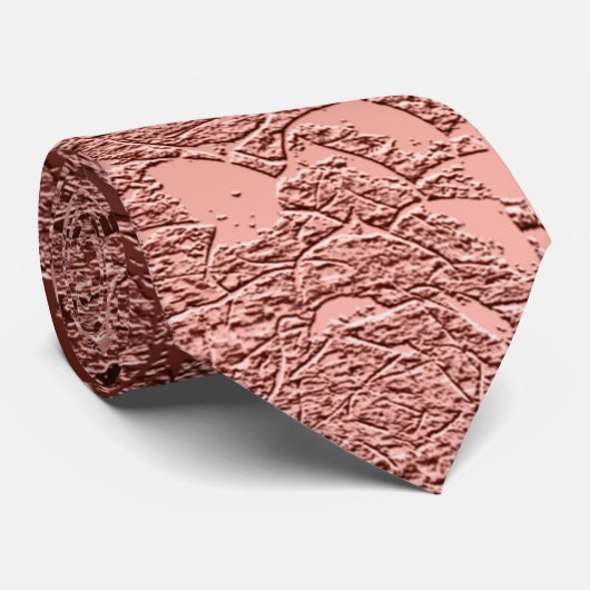 Rose Gold Elegante Hochzeit Krawatte (Gerollt)