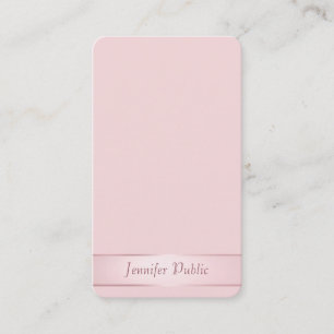 Rose Gold Elegante Kalligrafie Script Moderne Visitenkarte