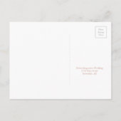 Rose Gold Elegante Kalligrafie UAWG Postkarte (Rückseite)