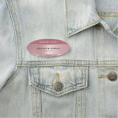 Rose Gold Elegante Moderne Designvorlage Namensschild (Beispiel)