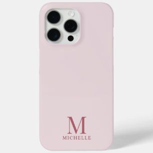 Rose Gold Elegante Monogram Moderne, benutzerdefin Case-Mate iPhone Hülle