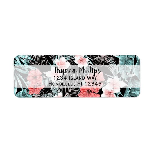 Rose Gold Elegante Tropical Botanische Insel Luau (Vorne)