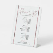 Rose Gold Eleganter Chic Salon Wellness-Center Tre Sockelschild (Vorderseite)