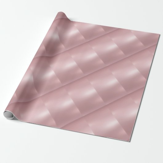 Rose Gold Eleganter Glamour Moderner Metallic Look Geschenkpapier (Ungerollt)