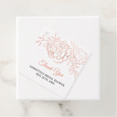 Rose Gold Elegantes Brautparty Vielen Dank Geschenkanhänger (Beispiel)