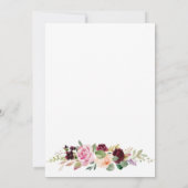 Rose Gold Elegantes Party für Enterprise-Rente Einladung (Rückseite)