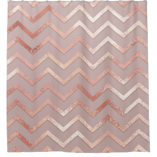 Rose Gold: elegantes Vintages Muster. Duschvorhang
