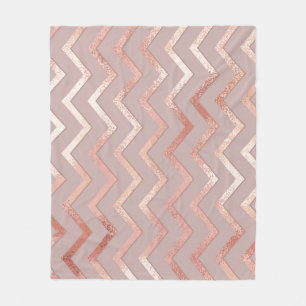 Rose Gold: elegantes Vintages Muster. Fleecedecke
